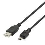 Kabelis DELTACO USB 2.0 mini B tinka DSLR fotoaparatams, 1m, juodas