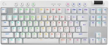 Žaidimų klaviatūra LOGITECH G PRO X TKL Lightspeed, belaidė, balta