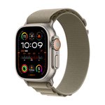 Išmanusis laikrodis APPLE Watch Ultra 2 GPS+Cell 49mm Titanium Case with Olive Alpine Loop - Large