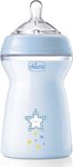 Chicco 330 ml plastic bottle with silicone pacifier 6m+ Blue