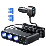 Automobilinis įkroviklis Joyroom JR-CL06, 9 in 1, 154W 3x12V, juodas