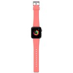 Dirželis LAUT Active Apple išmaniajam laikrodžiui 42mm, silikoninis, koralų rausvos sp.