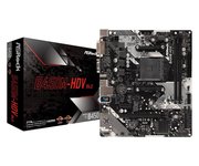 Pagrindinė plokštė ASRock  B450M-HDV R4.0  Processor family AMD  Processor socket AM4  DDR4 DIMM