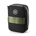 Rockbros Mini Saddle Bag with CO2 Cartridge Holder - Black/Green