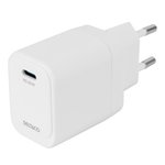 Adapteris DELTACO 1x USB-C PD, 20 W, baltas / USBC-AC152