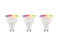 Išmanių lempučių rinkinys DELTACO SMART HOME 3vnt, WiFI 2.4GHz, 5W, 470lm,RGB / SH-LGU10RGB-3P