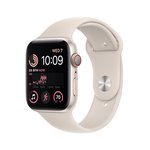 Išmanusis laikrodis APPLE Watch SE GPS+Cell 44mm Starlight Alumin. Case/Starlight Sport Band (2022)