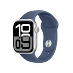 Išmanusis laikrodis Apple Watch 10 GPS 42mm Silver Aluminium Case with Denim Sport Band - S/M