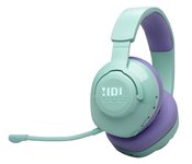 Žaidimų ausinės JBL Quantum 360, gaubiančios ausis, belaidės, mėlynos