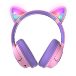 Ausinės PowerLocus BT Bobo Cat Ears Kids, gaubiančios ausis, rožinės