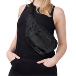 Wozinsky WSB-W1 unisex shoulder bag with adjustable strap, waterproof - black