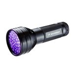 Wozinsky IP65 UV Flashlight for Track Detection 51 LEDs - Black