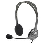 Ausinės LOGITECH H111, su mikrofonu, sidabro sp.