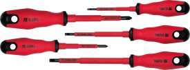 Yato Set of insulated screwdrivers PŁ 3-5.5mm PH1-PH2 5piece 1000V (YT-2827)