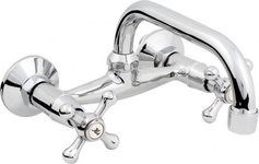 Basin battery Hydroland Retro wall chrome (5900238565171)