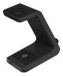 Belaidis įkroviklis DELTACO 15 W, USB-C, Qi sertifikuotas, LED indikatorius, juodas / QI-1037
