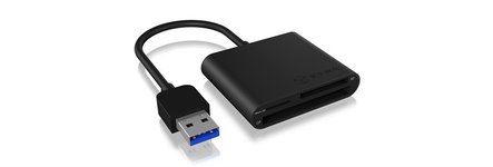 Kortelių skaitytuvas IcyBox External USB 3.0, CF, SD, microSD