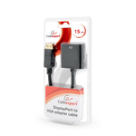 Adapteris ir šokotuvas Cablexpert DisplayPort to VGA adapter cable, Black  Cablexpert