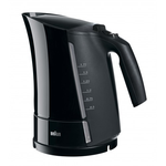 Virdulys Braun  WK 300  Standard kettle  2200 W  1.7 L  Plastic  360° rotational base  Black