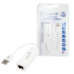 Adapteris ir šokotuvas Logilink Fast Ethernet USB 2.0 to RJ45 Adapter: RJ-45, USB