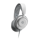 Ausinės SteelSeries Arctis Nova 1 ant ausų, su mikrofonu, triukšmą slopinančios, baltos