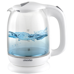 Virdulys Mesko  Kettle  MS 1302w  Electric  2200 W  1.7 L  Glass  360° rotational base  Whit