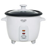 Daugiafunkcinis puodas Adler Rice Cooker  AD 6418  300 W  0.6 L  Number of programs 2  White