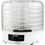 Gorenje Food Dryer FDK500GCW Power 380 W Number of trays 5 Integrated timer White