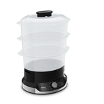 Garų puodas TEFAL  Food Steamer  VC204810	Ultracompact  Black  800 W  Capacity 9 L  Number of
