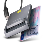 Kort. skaitytuvas AXAGON USB-C Smart Card FlatReader  CRE-SM3TC