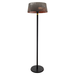 TunaBone Electric Standing Patio Heater, Double clear halogen heating lamps TB1821SH-01