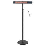 TunaBone Electric Standing Patio Heater, Single carbon golden tube TB2580ST-01 Patio