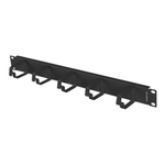 Kita tinklo įranga Lanberg 19" cable management 5 rings - type B 1U, black Lanberg