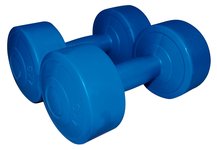 Hanteliai vinil. 1166 2x4kg Blue