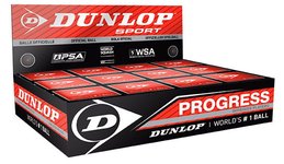 Skvošo kamuoliukas Dunlop PROGRESS 12-box