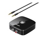 Bluetooth adapteris imtuvas Ugreen CM123 2xRCA/AUX Bluetooth 5.0 juodas (30445)
