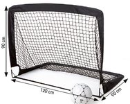 Vartai sulankstomi futbolo 120x90x90 black