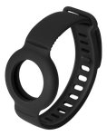 Silikoninė apyrankė Apple AirTag DELTACO reguliuojamo dydžio, juoda / MCASE-TAG16