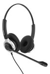 DELTACO OFFICE USB stereo ausinės, suderinamos su Teams ir Webex, garsumo valdymas, triukšmą mažinan