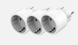 Perėjimas DELTACO SMART HOME LED indikatorius, WiFi 2.4GHz, 1xCEE 7/3, 10A, 3 vnt. / SH-P01M-3P