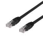 Kabelis DELTACO Cat6, U/UTP, 24 AWG, LSZH, 3m, juodas / R00210010