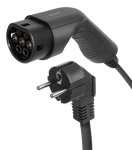 DELTACO e-Charge įkrovimo laidas, Schuko 2 tipui, 1 fazė, 1,8KW, 4m + 1,5m, juodasDELTACO e-Charge E