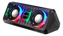 Kolonėlė STREETZ Bluetooth, TWS, LED, 10W, skaidri, juoda / S320-BLK