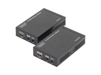 DIGITUS 4K HDMI Extender Set HDBaseT 70m over network cable Cat 5E 6 7 UHD 4K2K/30 Hz
