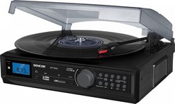 Plokštelių grotuvas Sencor STT 212U turntable Digital FM, USB/SD,MP3,BT (STT 212U) UBSECFSTT212UBK