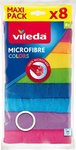 Vileda Microfiber cloth color 8 pcs.