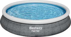 Bestway Bestway 57313 Fast Set displacement pool with filter pump Grey 4.57m x 84cm
