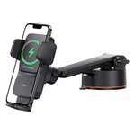 Automobilinis laikiklis BASEUS 4.7-7.5" ekranų telefonams su belaidžiu įkrovimu 15W ir jutikliu