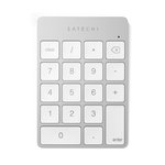 Satechi Slim Wireless Keypad - Rechargeable Aluminum Bluetooth Keyboard - Silver