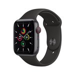 Išmanusis laikrodis APPLE Watch SE GPS + Cellular, 40mm Space Gray Aluminium Case, Black Sport Band
